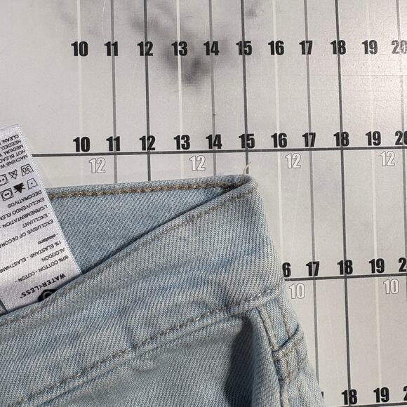 Levi's Heritage Wide Leg Jeans Womens 30 Blue Pants Light Cropped High Rise - Picture 8 of 9